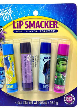 Lip Smacker DISNEY PIXAR INSIDE OUT 4 Piece Lip Collection Best Flavor Forever